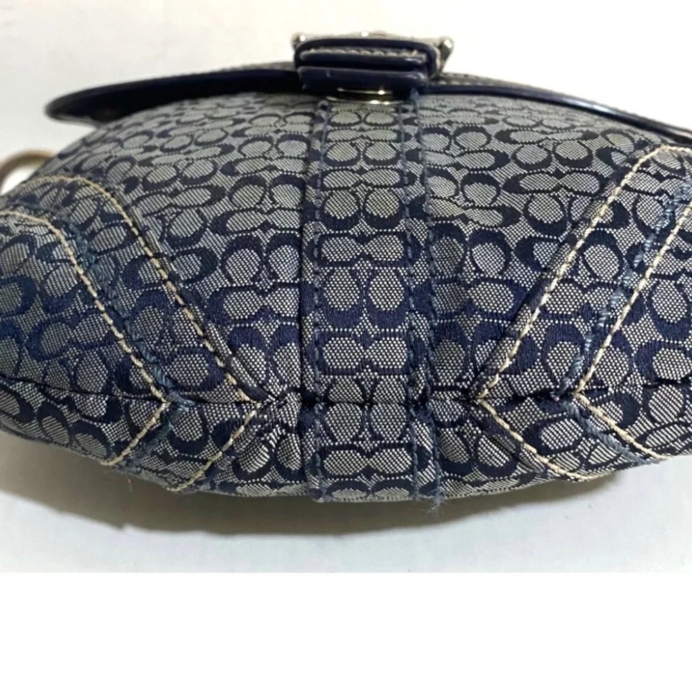 Coach vintage CC signature print canvas crossbody handbag